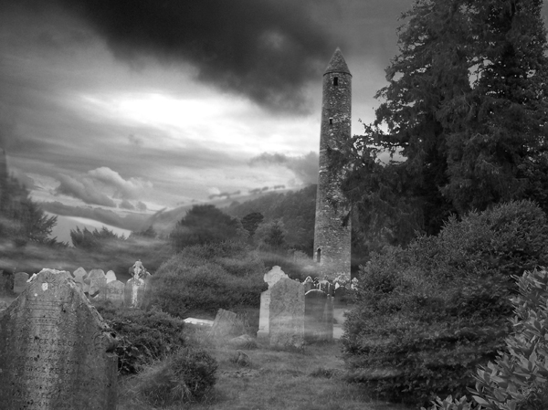 glendalough_bw